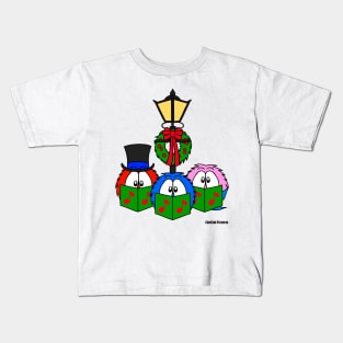 'Fluffy Christmas' Carol Singers Kids T-Shirt